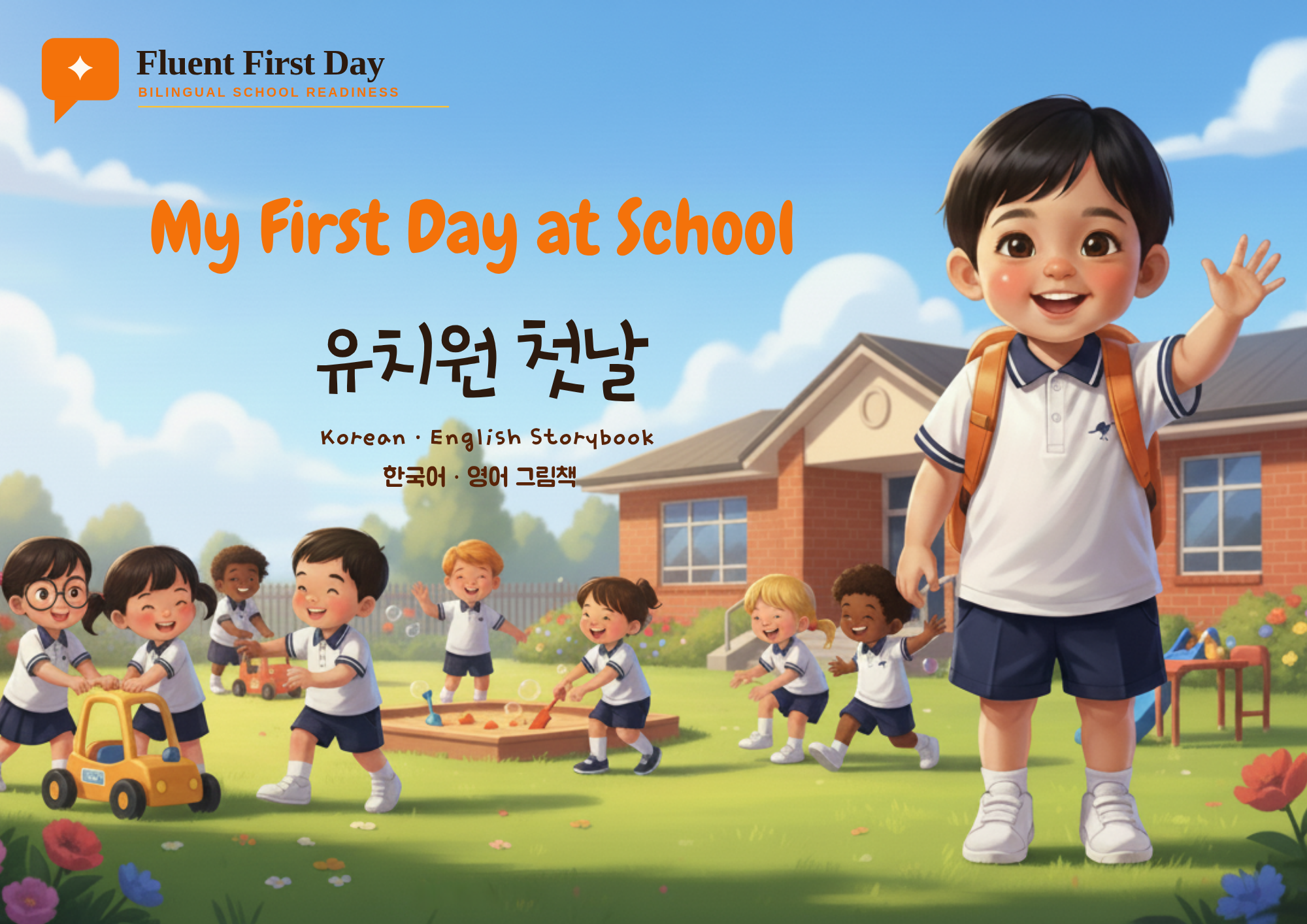 My First Day at School - 한국어 / 영어 그림책 - Korean / English Storybook