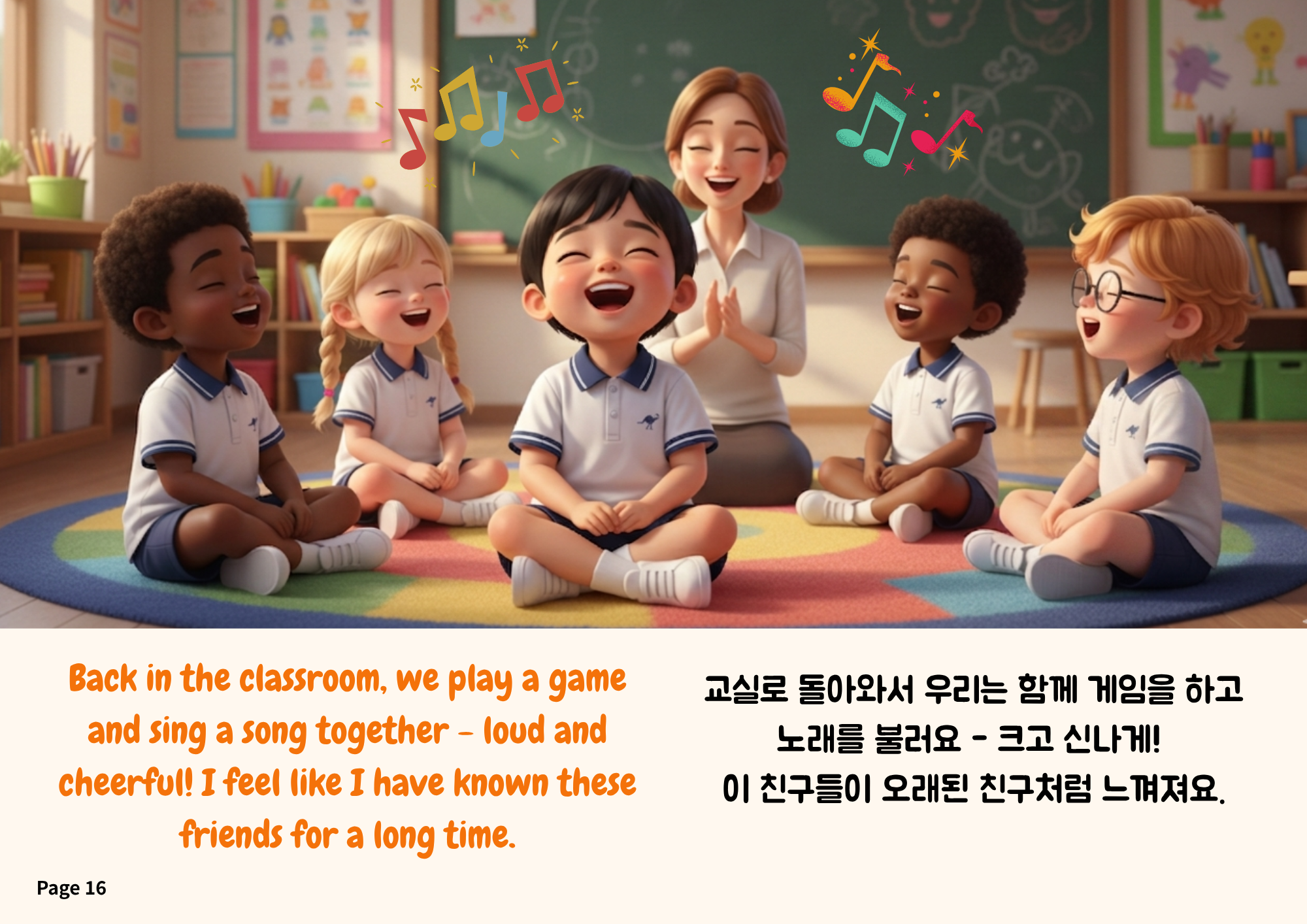 My First Day at School - 한국어 / 영어 그림책 - Korean / English Storybook